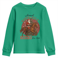 Cowboy Santa Christmas Youth Sweatshirt Annual North Pole Rodeo Dec 25th - Wonder Print Shop