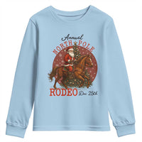 Cowboy Santa Christmas Youth Sweatshirt Annual North Pole Rodeo Dec 25th - Wonder Print Shop