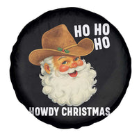 Cowboy Santa Christmas Spare Tire Cover Ho Ho Ho Howdy Christmas - Wonder Print Shop