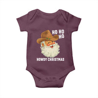 Cowboy Santa Christmas Baby Onesie Ho Ho Ho Howdy Christmas - Wonder Print Shop