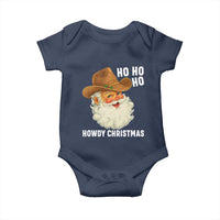 Cowboy Santa Christmas Baby Onesie Ho Ho Ho Howdy Christmas - Wonder Print Shop