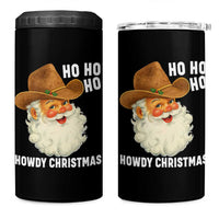 Cowboy Santa Christmas 4 in 1 Can Cooler Tumbler Ho Ho Ho Howdy Christmas - Wonder Print Shop
