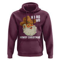 Cowboy Santa Christmas Hoodie Ho Ho Ho Howdy Christmas - Wonder Print Shop