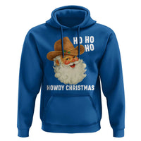 Cowboy Santa Christmas Hoodie Ho Ho Ho Howdy Christmas - Wonder Print Shop