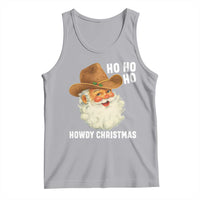Cowboy Santa Christmas Tank Top Ho Ho Ho Howdy Christmas - Wonder Print Shop