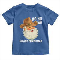 Cowboy Santa Christmas Toddler T Shirt Ho Ho Ho Howdy Christmas - Wonder Print Shop