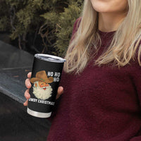 Cowboy Santa Christmas Tumbler Cup Ho Ho Ho Howdy Christmas - Wonder Print Shop