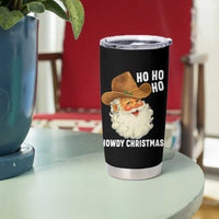Cowboy Santa Christmas Tumbler Cup Ho Ho Ho Howdy Christmas - Wonder Print Shop