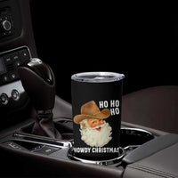 Cowboy Santa Christmas Tumbler Cup Ho Ho Ho Howdy Christmas - Wonder Print Shop
