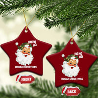 Camo Santa Christmas Ceramic Ornament Ho Ho Ho Hooah Christmas - Wonder Print Shop