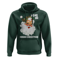 Camo Santa Christmas Hoodie Ho Ho Ho Hooah Christmas - Wonder Print Shop