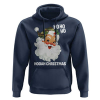 Camo Santa Christmas Hoodie Ho Ho Ho Hooah Christmas - Wonder Print Shop