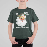 Camo Santa Christmas T Shirt For Kid Ho Ho Ho Hooah Christmas - Wonder Print Shop