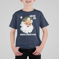 Camo Santa Christmas T Shirt For Kid Ho Ho Ho Hooah Christmas - Wonder Print Shop