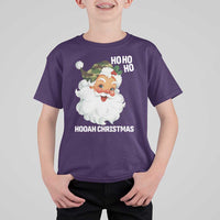 Camo Santa Christmas T Shirt For Kid Ho Ho Ho Hooah Christmas - Wonder Print Shop
