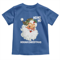 Camo Santa Christmas Toddler T Shirt Ho Ho Ho Hooah Christmas - Wonder Print Shop