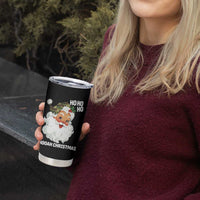 Camo Santa Christmas Tumbler Cup Ho Ho Ho Hooah Christmas - Wonder Print Shop
