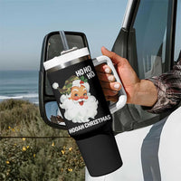 Camo Santa Christmas Tumbler With Handle Ho Ho Ho Hooah Christmas - Wonder Print Shop