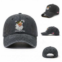 Camo Santa Christmas Washed Cotton Baseball Cap Ho Ho Ho Hooah Christmas