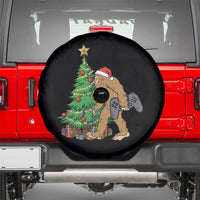 Bigfoot Gamer Christmas Spare Tire Cover Funny Sasquatch Gaming Xmas - Wonder Print Shop