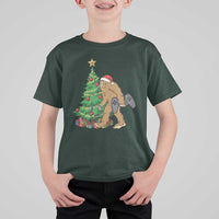 Bigfoot Gamer Christmas T Shirt For Kid Funny Sasquatch Gaming Xmas - Wonder Print Shop