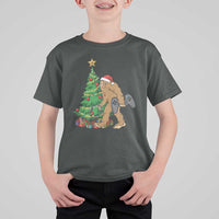 Bigfoot Gamer Christmas T Shirt For Kid Funny Sasquatch Gaming Xmas - Wonder Print Shop