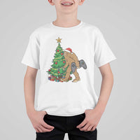 Bigfoot Gamer Christmas T Shirt For Kid Funny Sasquatch Gaming Xmas - Wonder Print Shop