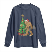 Bigfoot Gamer Christmas Long Sleeve Shirt Funny Sasquatch Gaming Xmas - Wonder Print Shop