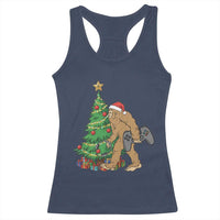 Bigfoot Gamer Christmas Racerback Tank Top Funny Sasquatch Gaming Xmas - Wonder Print Shop
