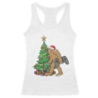 Bigfoot Gamer Christmas Racerback Tank Top Funny Sasquatch Gaming Xmas - Wonder Print Shop