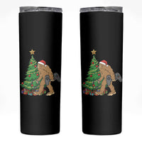 Bigfoot Gamer Christmas Skinny Tumbler Funny Sasquatch Gaming Xmas - Wonder Print Shop
