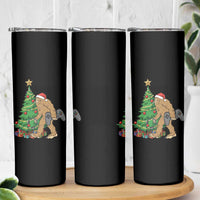 Bigfoot Gamer Christmas Skinny Tumbler Funny Sasquatch Gaming Xmas - Wonder Print Shop