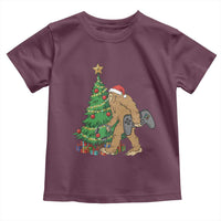 Bigfoot Gamer Christmas Toddler T Shirt Funny Sasquatch Gaming Xmas - Wonder Print Shop