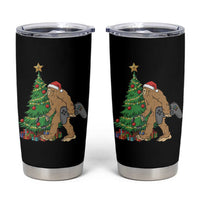 Bigfoot Gamer Christmas Tumbler Cup Funny Sasquatch Gaming Xmas - Wonder Print Shop
