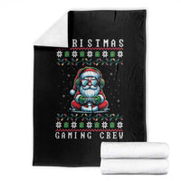 Santa Claus Gamer Throw Blanket Christmas Gmaing Crew - Wonder Print Shop