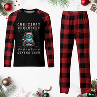 Santa Claus Gamer Plaid Pajama Set Christmas Gmaing Crew - Wonder Print Shop
