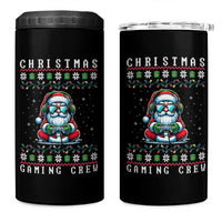 Santa Claus Gamer 4 in 1 Can Cooler Tumbler Christmas Gmaing Crew - Wonder Print Shop