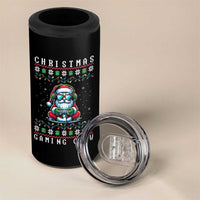 Santa Claus Gamer 4 in 1 Can Cooler Tumbler Christmas Gmaing Crew - Wonder Print Shop
