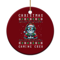 Santa Claus Gamer Ceramic Ornament Christmas Gmaing Crew - Wonder Print Shop