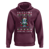 Santa Claus Gamer Hoodie Christmas Gmaing Crew - Wonder Print Shop
