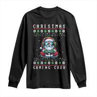 Santa Claus Gamer Long Sleeve Shirt Christmas Gmaing Crew - Wonder Print Shop