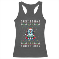 Santa Claus Gamer Racerback Tank Top Christmas Gmaing Crew - Wonder Print Shop