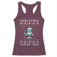Santa Claus Gamer Racerback Tank Top Christmas Gmaing Crew - Wonder Print Shop