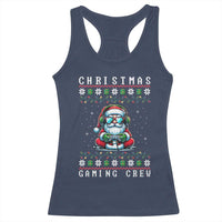 Santa Claus Gamer Racerback Tank Top Christmas Gmaing Crew - Wonder Print Shop