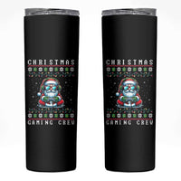 Santa Claus Gamer Skinny Tumbler Christmas Gmaing Crew - Wonder Print Shop