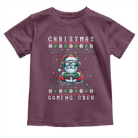 Santa Claus Gamer Toddler T Shirt Christmas Gmaing Crew - Wonder Print Shop