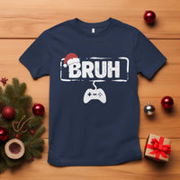 Funny Gaming Christmas T Shirt Gamer Bruh Video Game - Wonder Print Shop