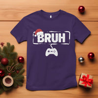 Funny Gaming Christmas T Shirt Gamer Bruh Video Game - Wonder Print Shop