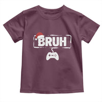 Funny Gaming Christmas Toddler T Shirt Gamer Bruh Video Game - Wonder Print Shop