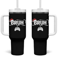 Funny Gaming Christmas Tumbler With Handle Gamer Bruh Video Game - Wonder Print Shop